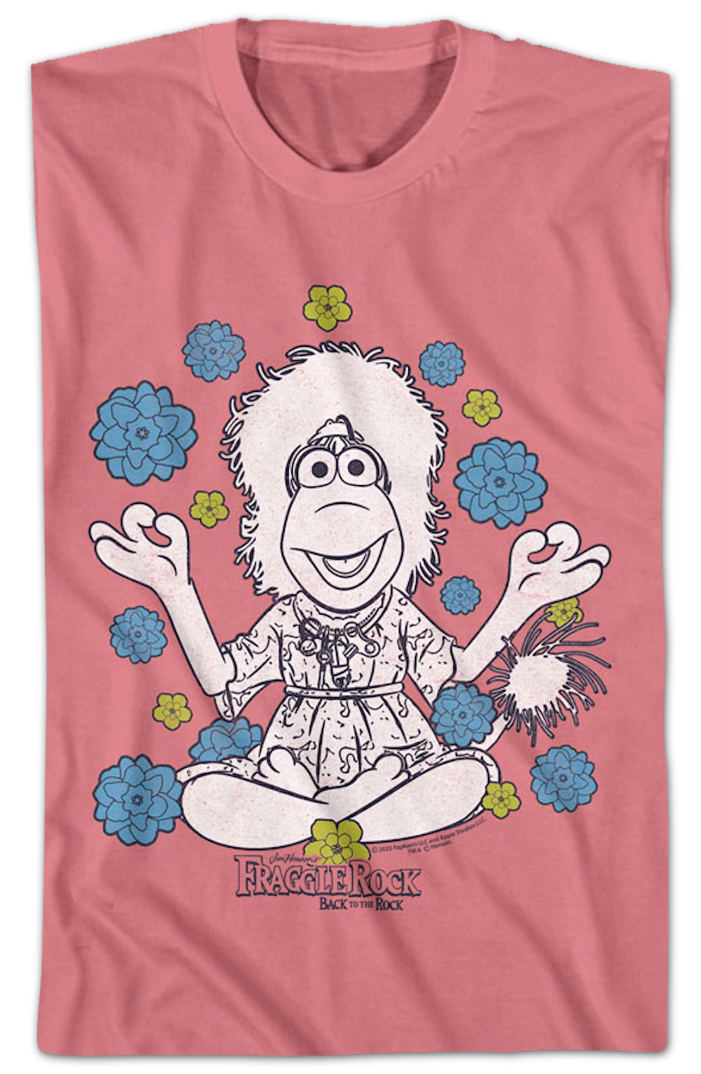 Mokey Meditation Flowers Fraggle Rock T-Shirt Hoodie, Sweatshirt | CiraTrend.com (Image 2)