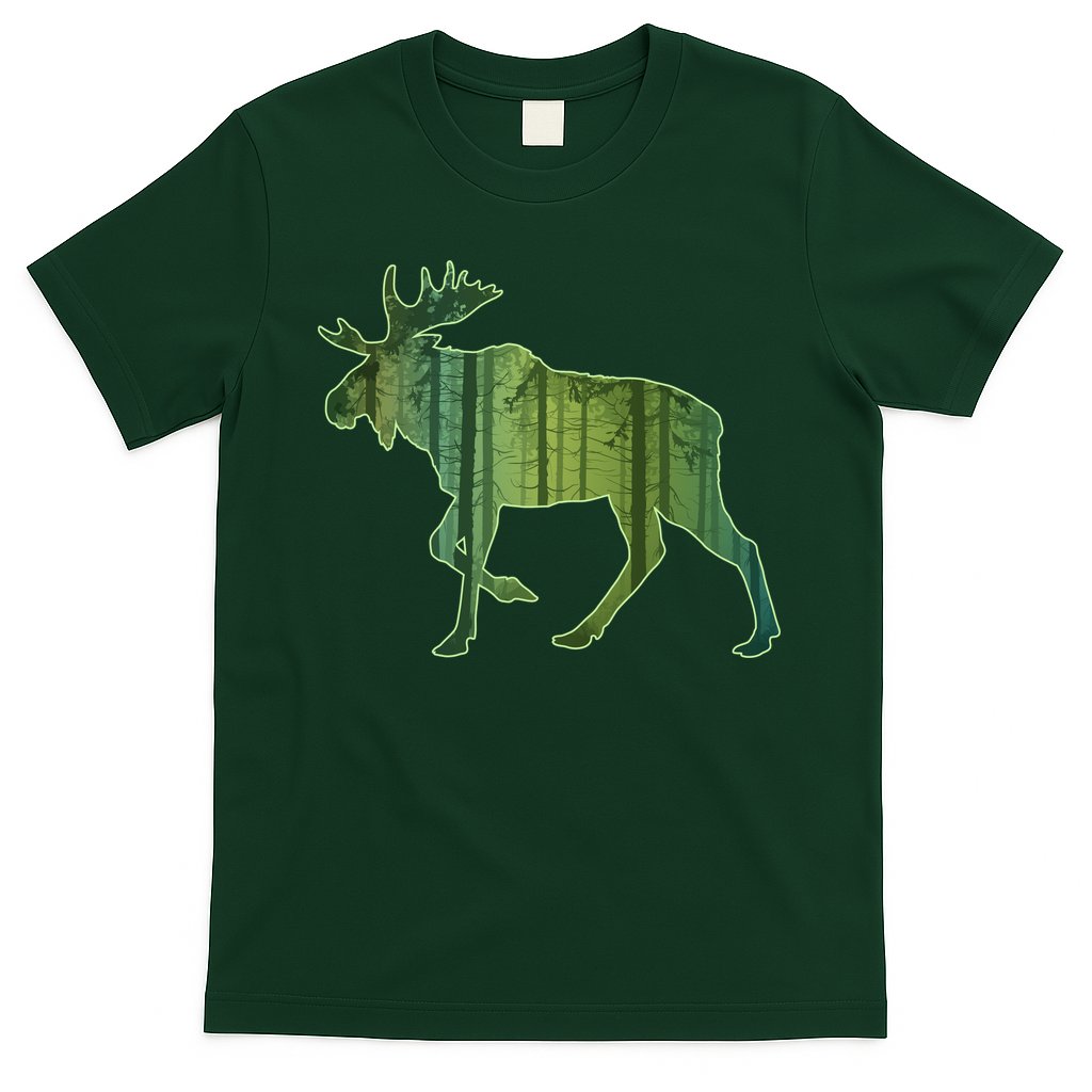 Moose Forest Silhouette T-Shirt