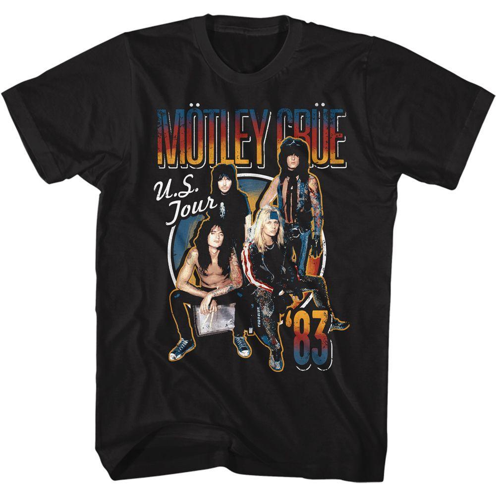 Motley Crue US Tour '83 Boyfriend Tee Hoodie, Sweatshirt | CiraTrend.com (Image 2)