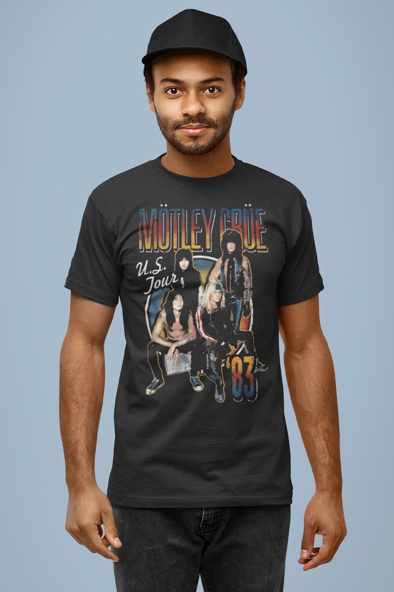 Motley Crue US Tour '83 T-Shirt Hoodie, Sweatshirt | CiraTrend.com (Image 1)