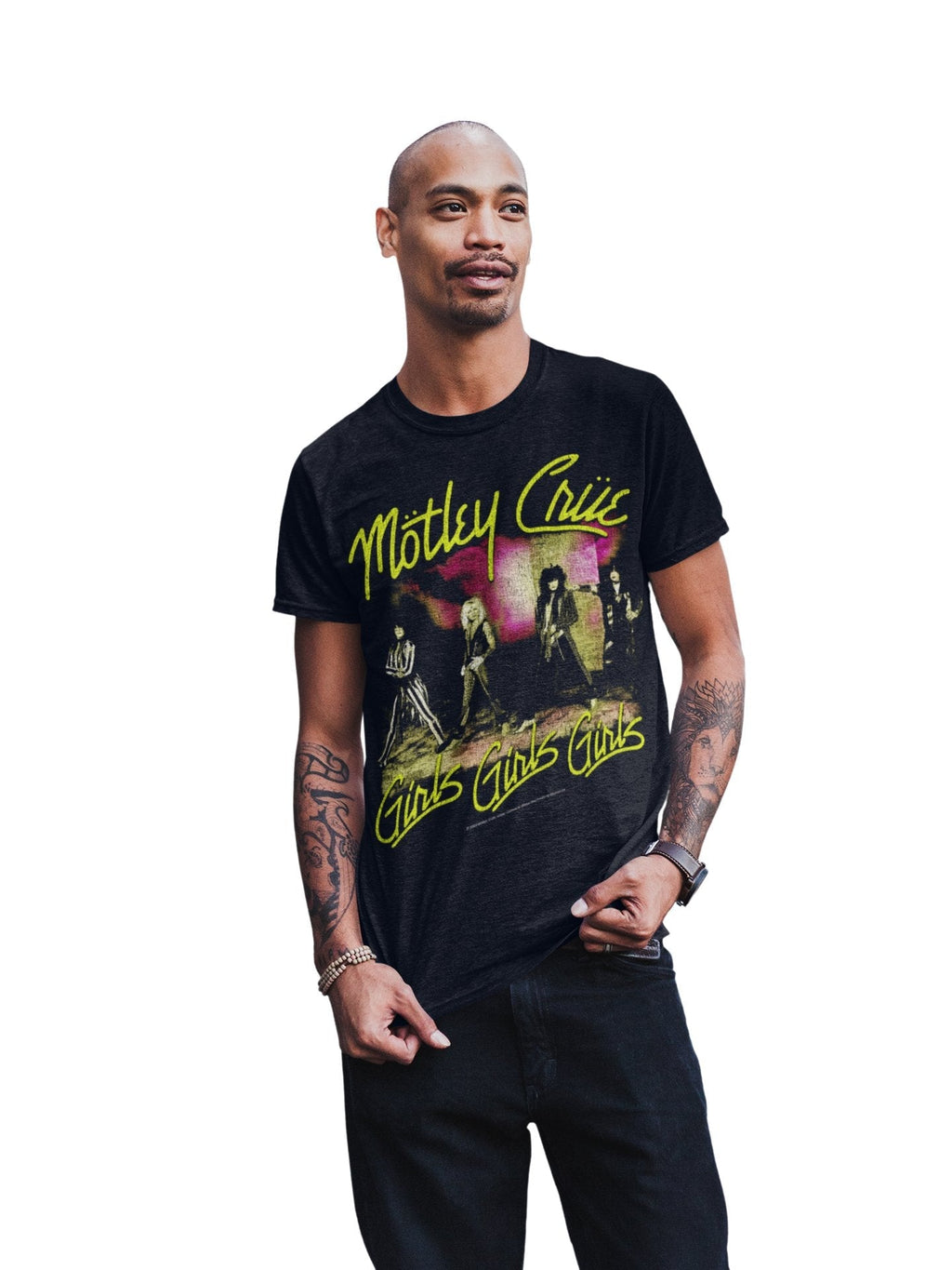 Motley Crue Yellow Girls T-Shirt Hoodie, Sweatshirt | CiraTrend.com (Image 2)