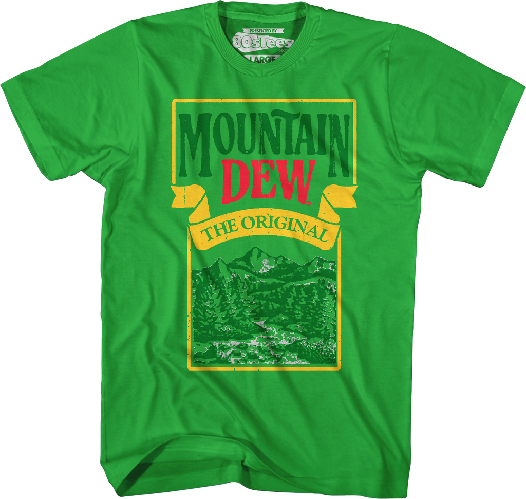 Mountain Label Mountain Dew T-Shirt Hoodie, Sweatshirt | CiraTrend.com (Image 1)