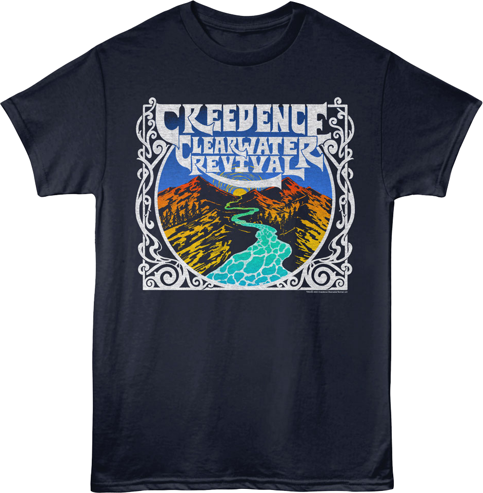 Mountains And River Creedence Clearwater Revival T-Shirt Hoodie, Sweatshirt | CiraTrend.com (Image 1)