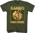 Movie Poster First Blood Rambo T-Shirt Hoodie, Sweatshirt | CiraTrend.com (Image 1)
