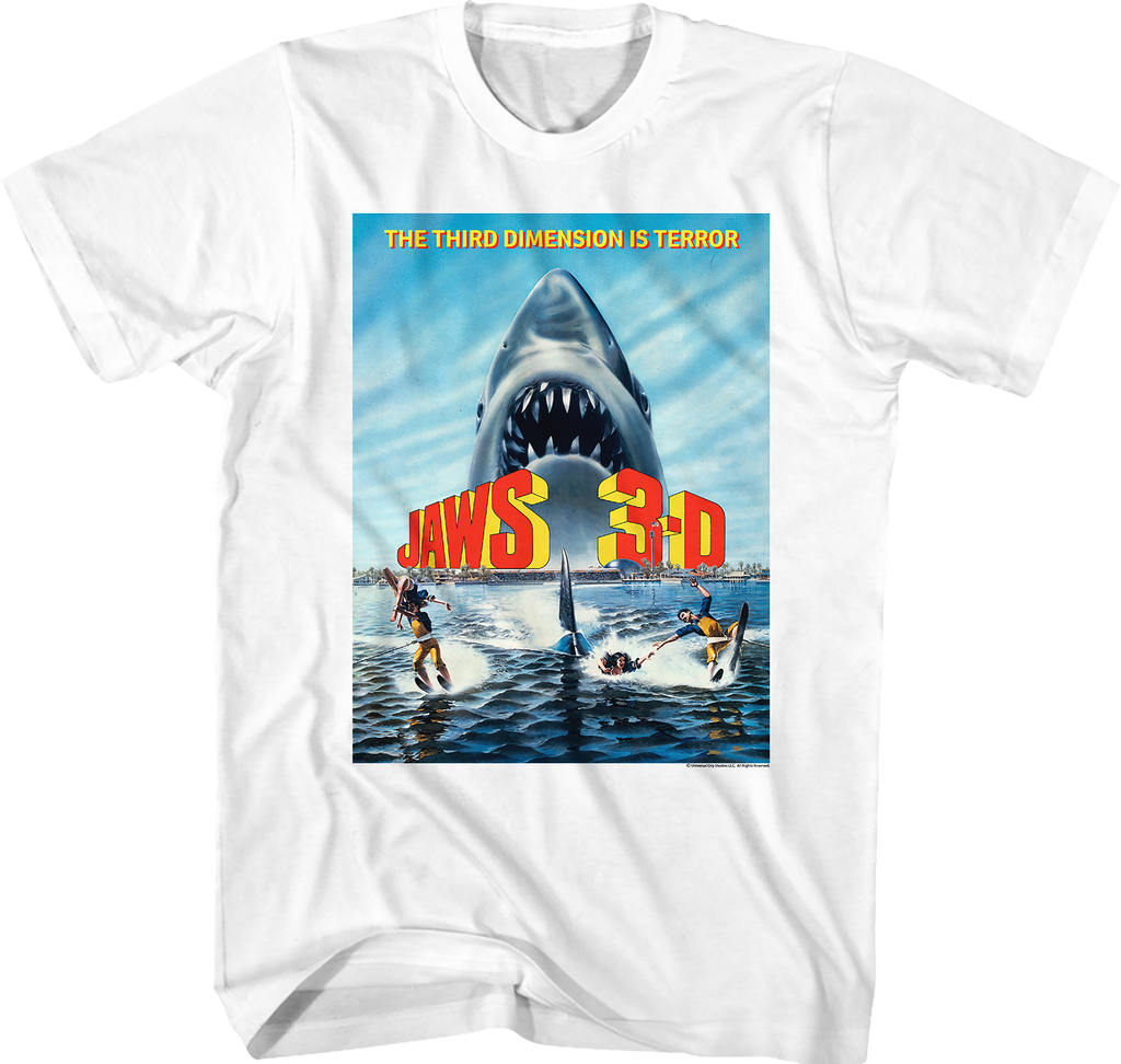 Movie Poster Jaws 3 D T-Shirts, Hoodie, Sweatshirt
