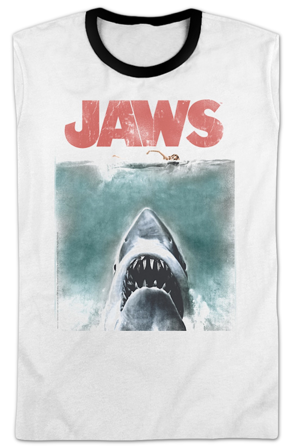 Movie Poster Jaws Ringer Shirt Hoodie, Sweatshirt | CiraTrend.com (Image 2)