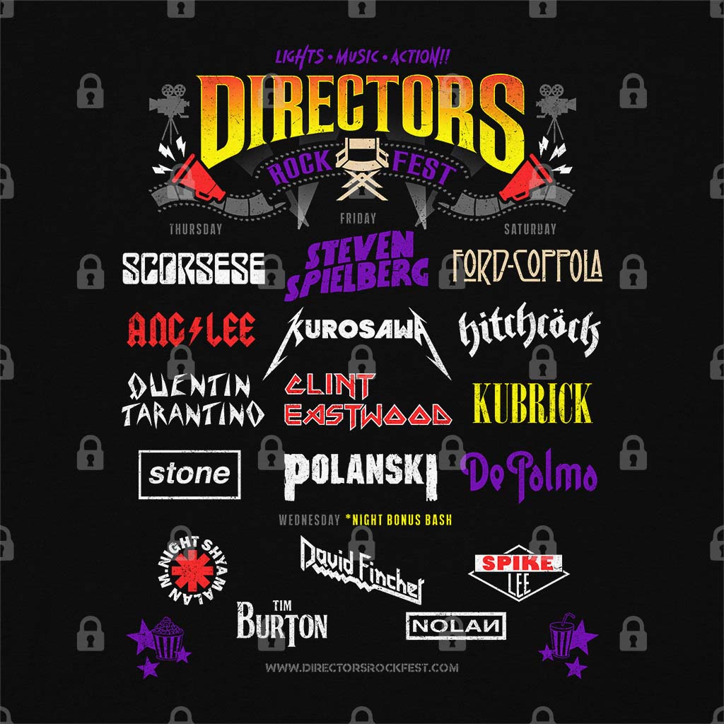 Movies Directors Rock Fest T-Shirt Hoodie, Sweatshirt | CiraTrend.com (Image 1)