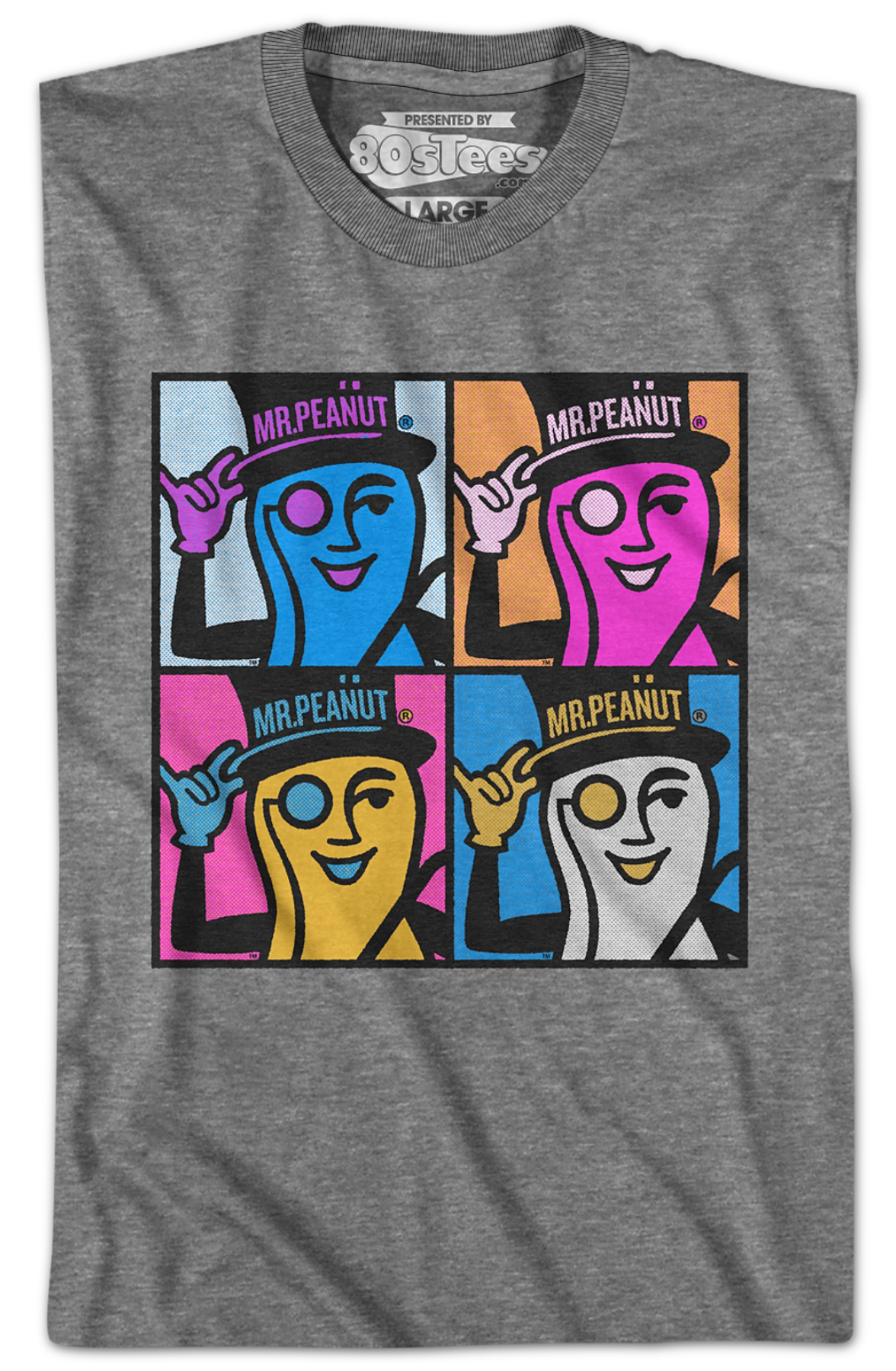 Mr. Peanut Pop Art Planters T-Shirt Hoodie, Sweatshirt | CiraTrend.com (Image 2)