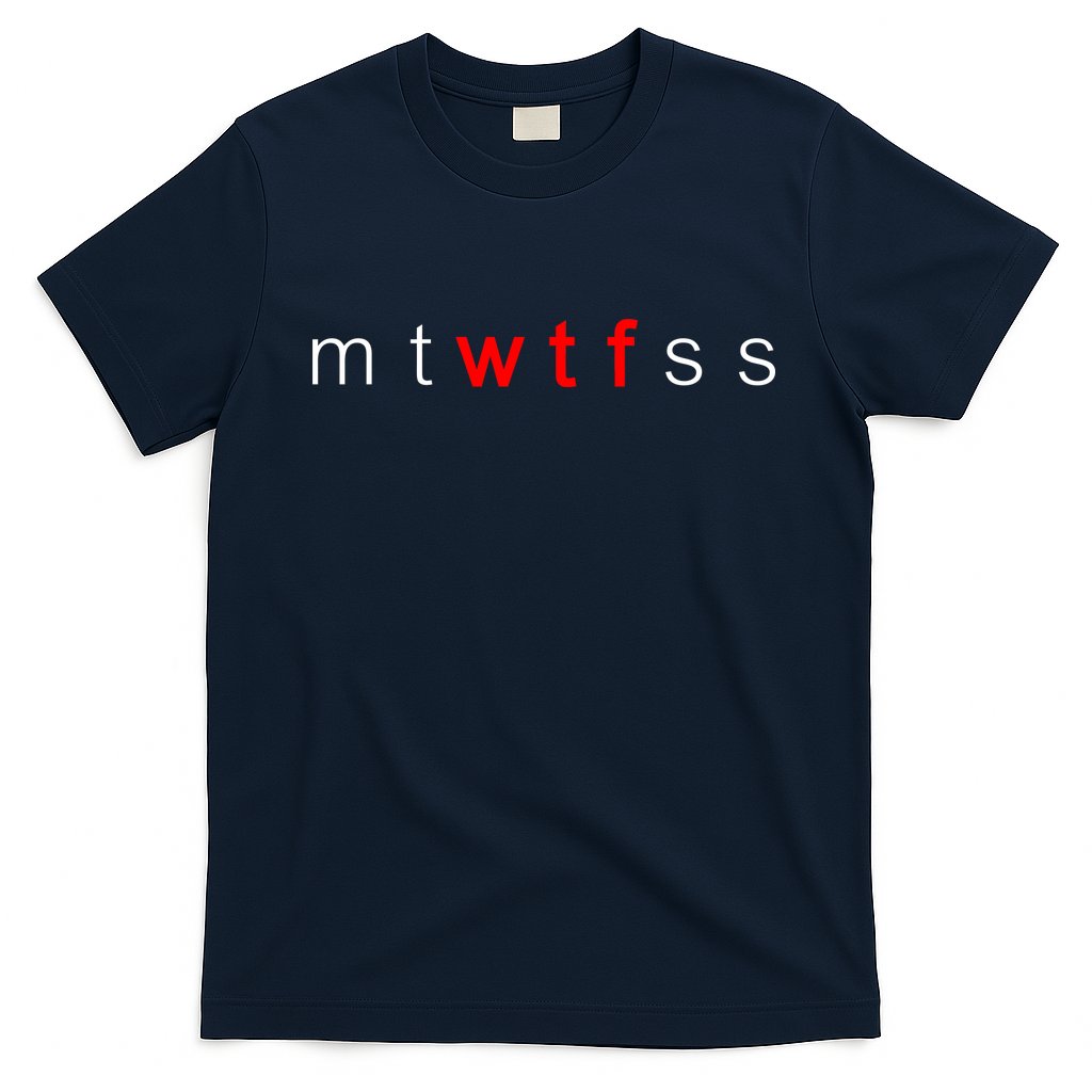 mtWTFss Days of the Week Red WTF Logo T-Shirt