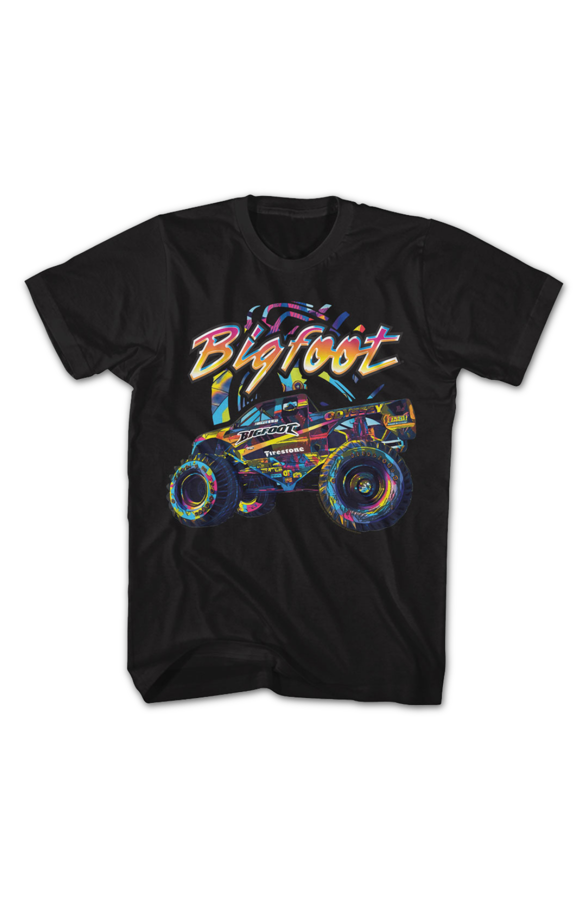 Multicolor Monster Truck Bigfoot T-Shirt Hoodie, Sweatshirt | CiraTrend.com (Image 2)