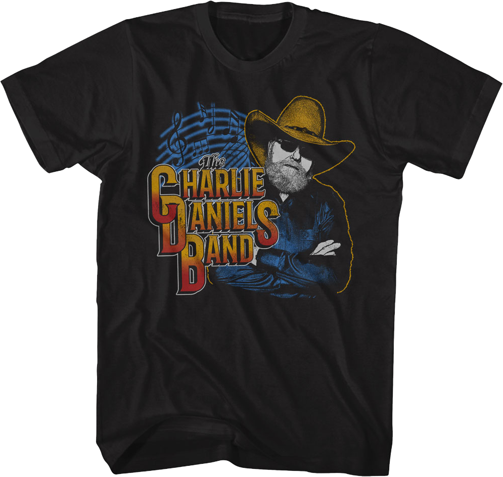 Music Notes Charlie Daniels Band T-Shirt Hoodie, Sweatshirt | CiraTrend.com (Image 1)