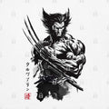 Mutant Samurai Sumi-e T-Shirt Hoodie, Sweatshirt | CiraTrend.com (Image 1)