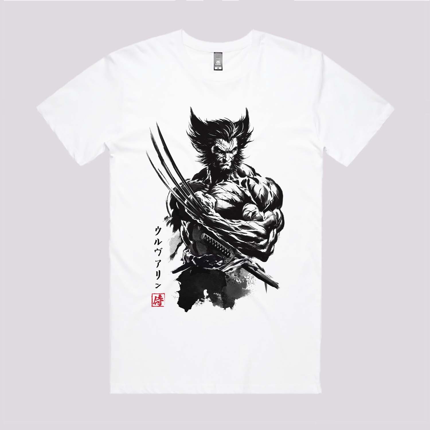 Mutant Samurai Sumi-e T-Shirt Hoodie, Sweatshirt | CiraTrend.com (Image 2)