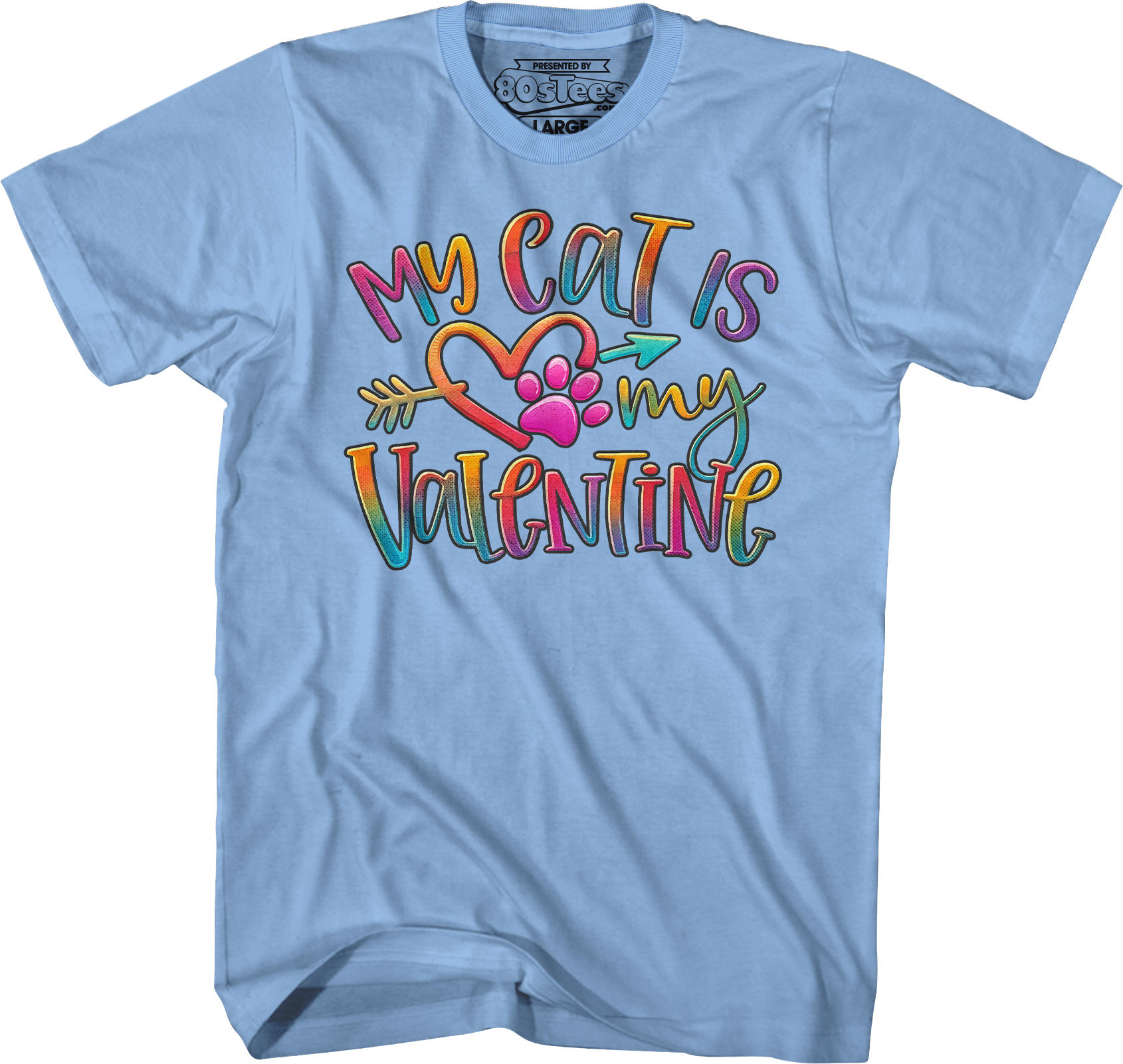 My Cat Is My Valentine T-Shirt Hoodie, Sweatshirt | CiraTrend.com (Image 3)