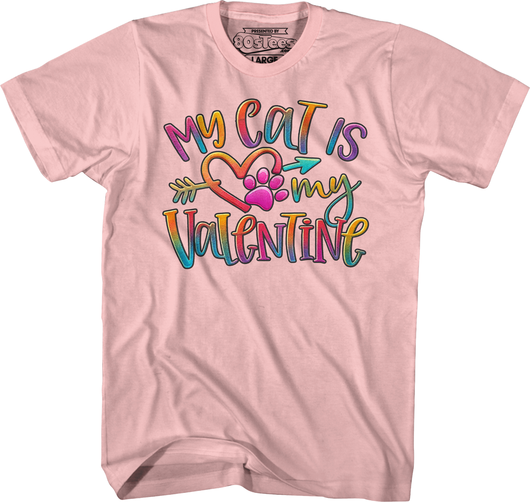 My Cat Is My Valentine T-Shirt Hoodie, Sweatshirt | CiraTrend.com (Image 4)