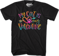 My Cat Is My Valentine T-Shirt Hoodie, Sweatshirt | CiraTrend.com (Image 1)
