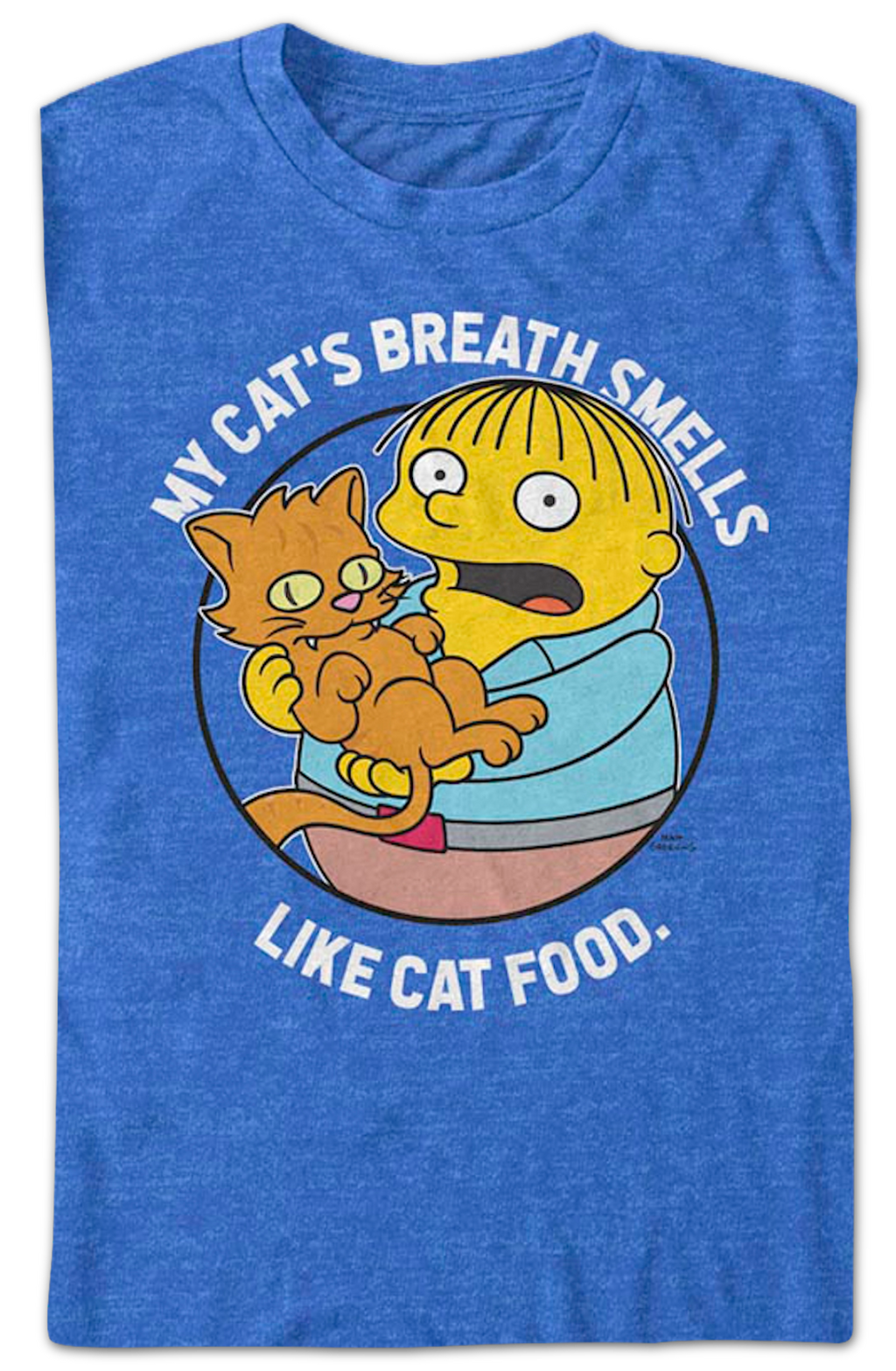 My Cat's Breath Smells Like Cat Food Simpsons T-Shirt Hoodie, Sweatshirt | CiraTrend.com (Image 2)
