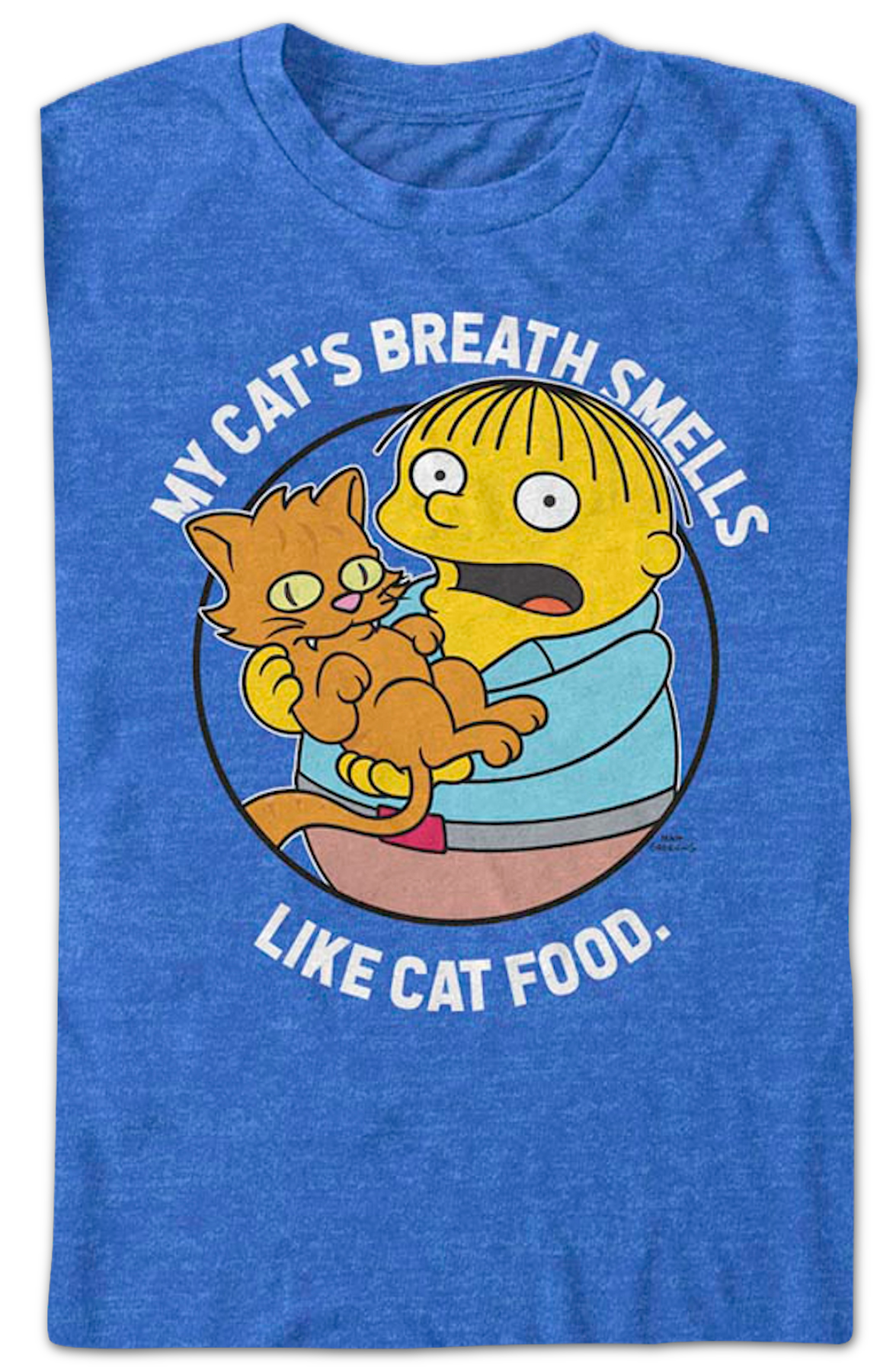 My Cat's Breath Smells Like Cat Food Simpsons T-Shirt Hoodie, Sweatshirt | CiraTrend.com (Image 2)
