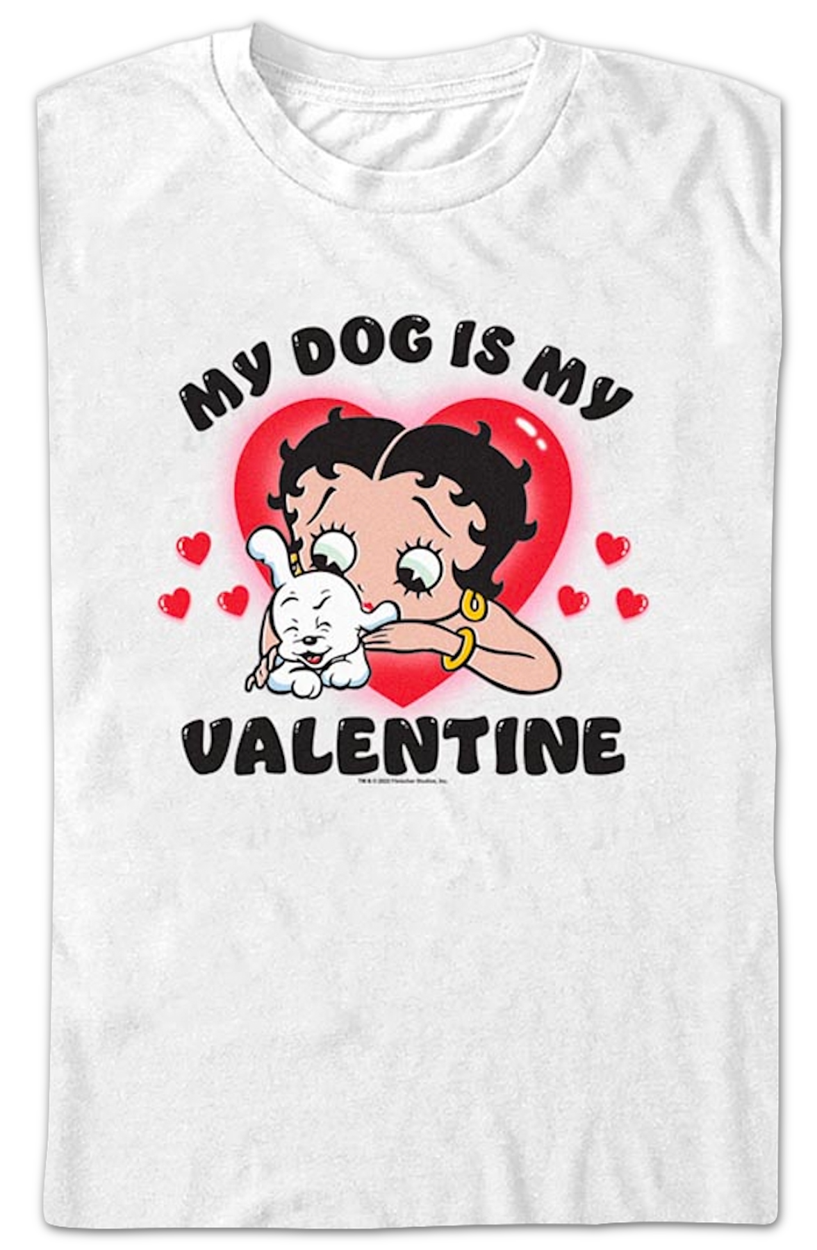 My Dog Is My Valentine Betty Boop T-Shirt Hoodie, Sweatshirt | CiraTrend.com (Image 2)