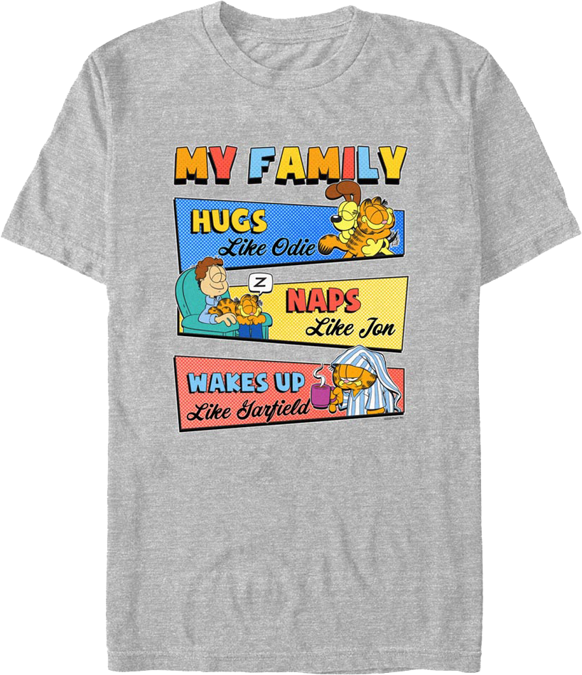 My Family Garfield T-Shirt Hoodie, Sweatshirt | CiraTrend.com (Image 1)
