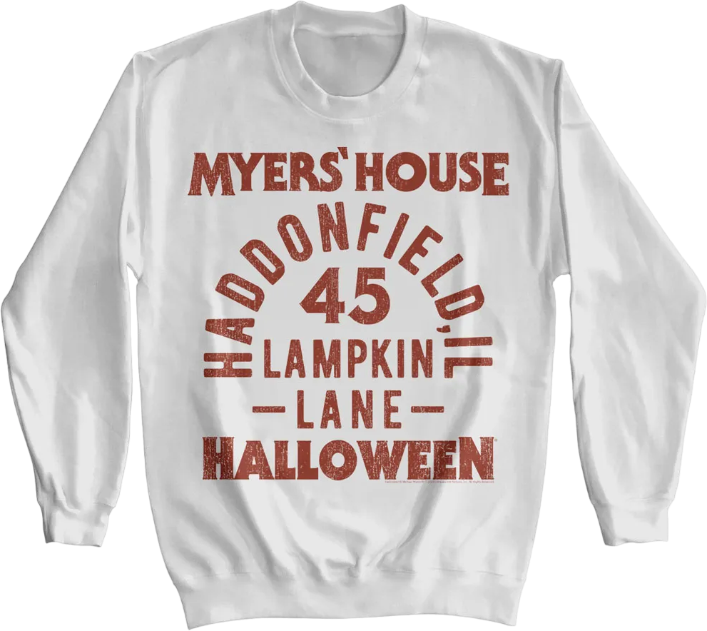 Myers' House Halloween Sweatshirt T-Shirts, Hoodie | CiraTrend.com (Image 1)