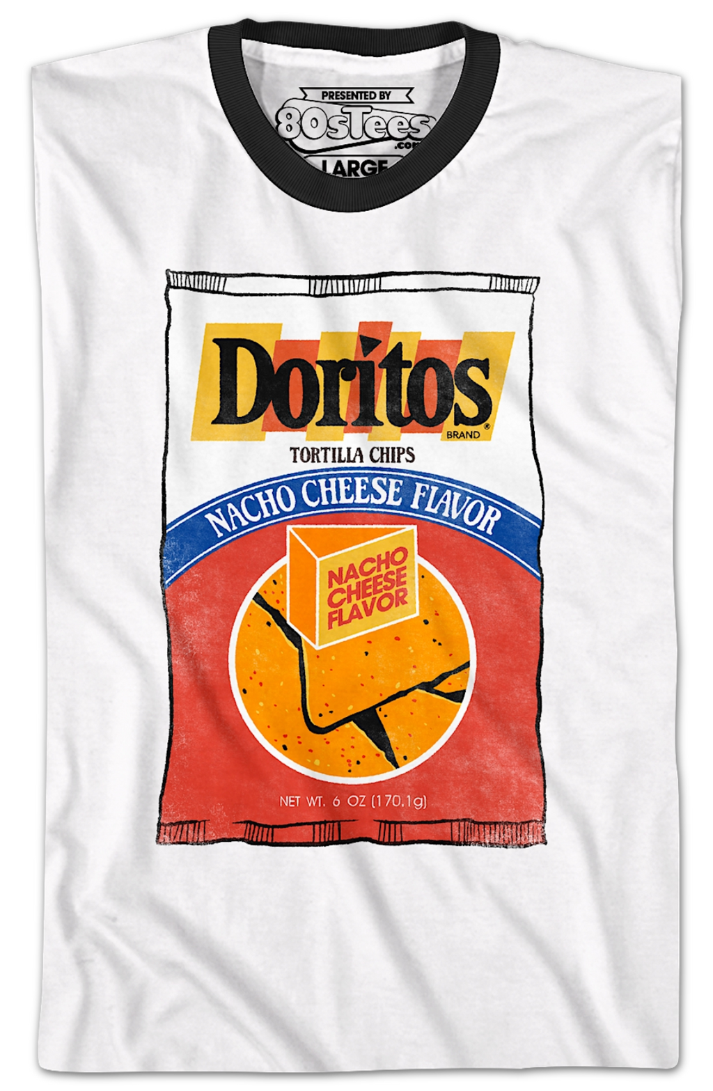 Nacho Cheese Flavor Doritos Ringer Shirt Hoodie, Sweatshirt | CiraTrend.com (Image 2)