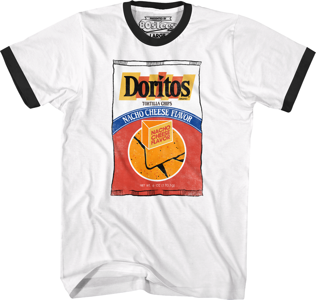 Nacho Cheese Flavor Doritos Ringer Shirt Hoodie, Sweatshirt | CiraTrend.com (Image 1)