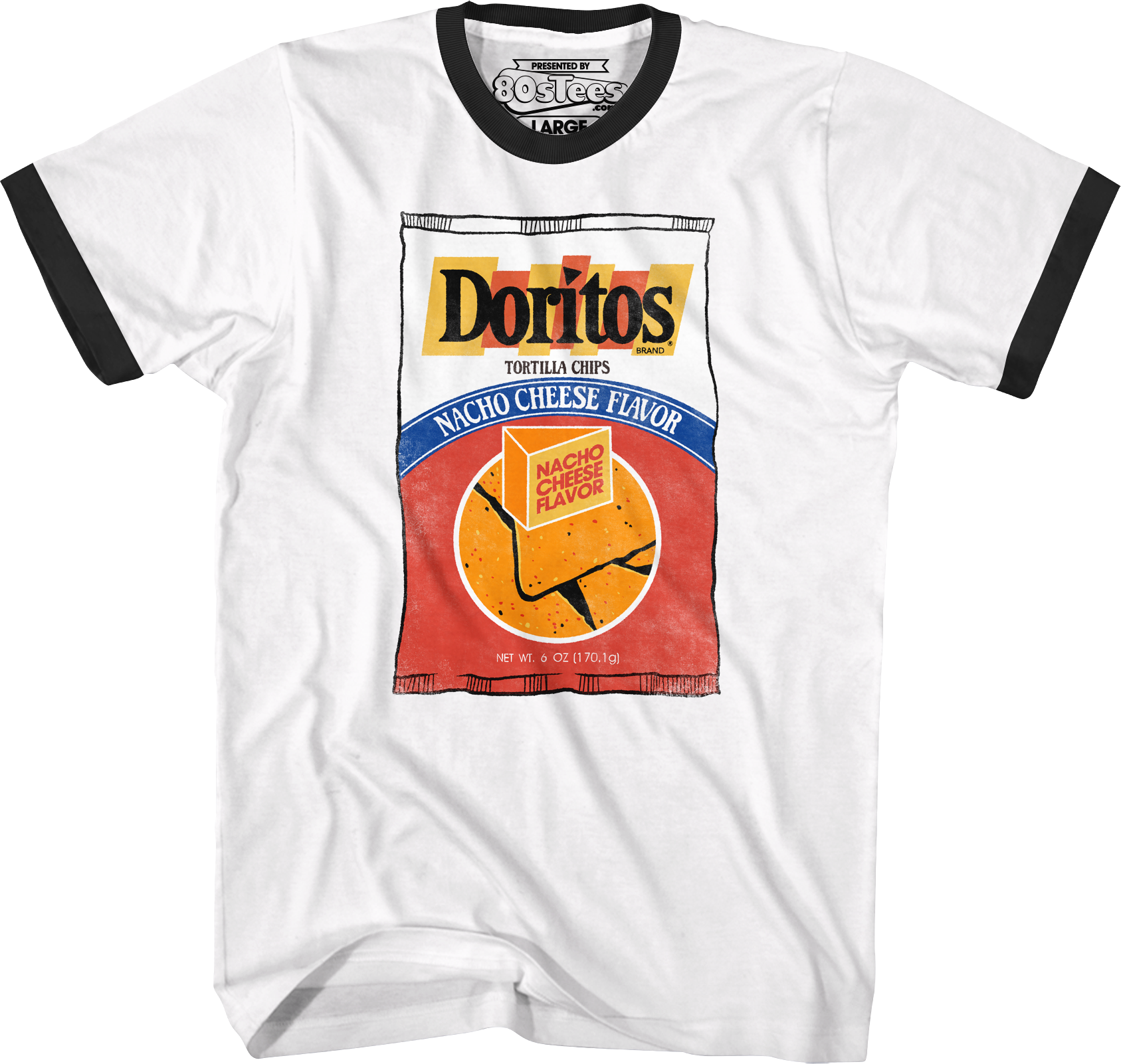 Nacho Cheese Flavor Doritos Ringer Shirt Hoodie, Sweatshirt | CiraTrend.com (Image 1)