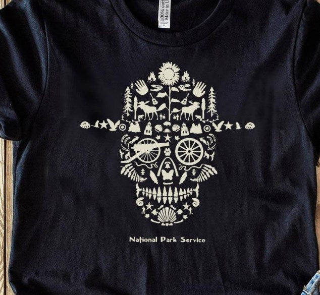 Skull National Park Service Shirt