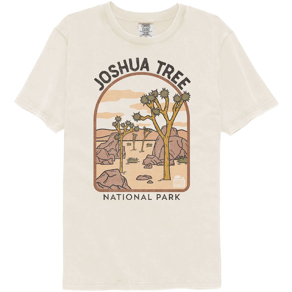 National Parks - Joshua Tree Arch Illustration Comfort Color T-Shirt Hoodie, Sweatshirt | CiraTrend.com
