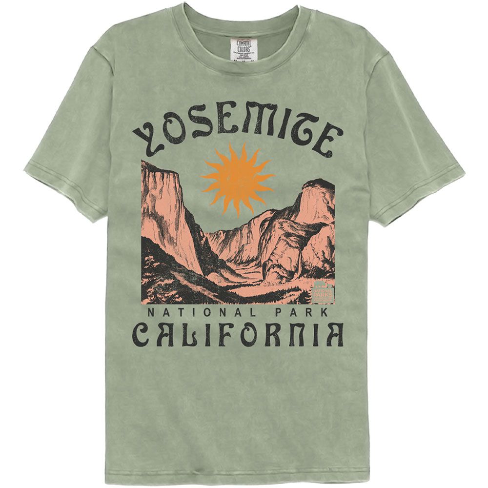 National Parks - Yosemite Noveau Comfort Color T-Shirt Hoodie, Sweatshirt | CiraTrend.com