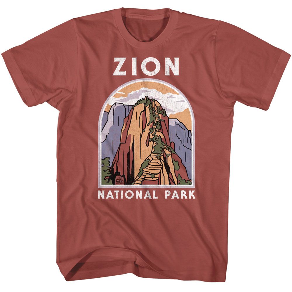 National Parks - Zion Angels Landing Boyfriend Tee Hoodie, Sweatshirt | CiraTrend.com