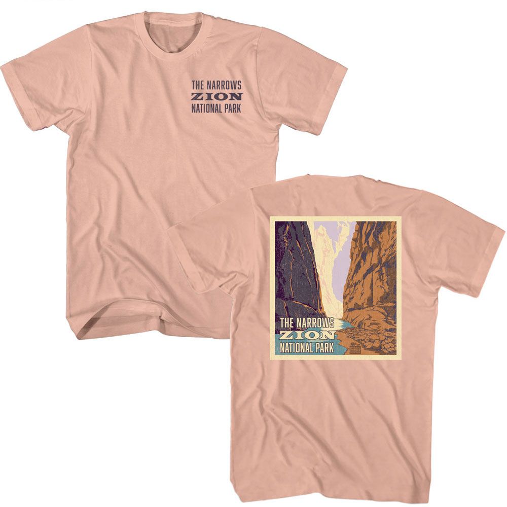National Parks - Zion Narrows Front Back Boyfriend Tee Hoodie, Sweatshirt | CiraTrend.com
