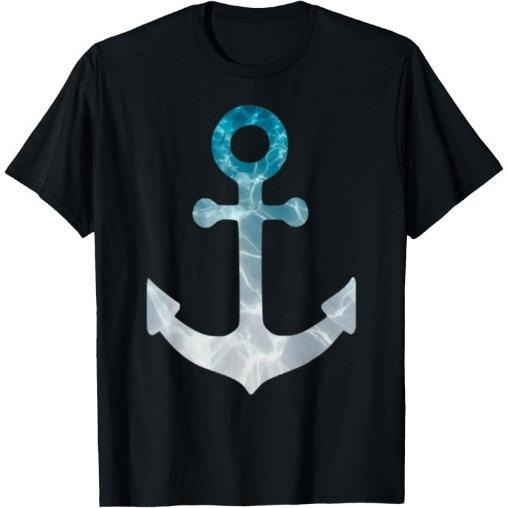 nautical ship boat captain sailing white teal anchor graphic T-Shirt Made in USA Hoodie, Sweatshirt | CiraTrend.com