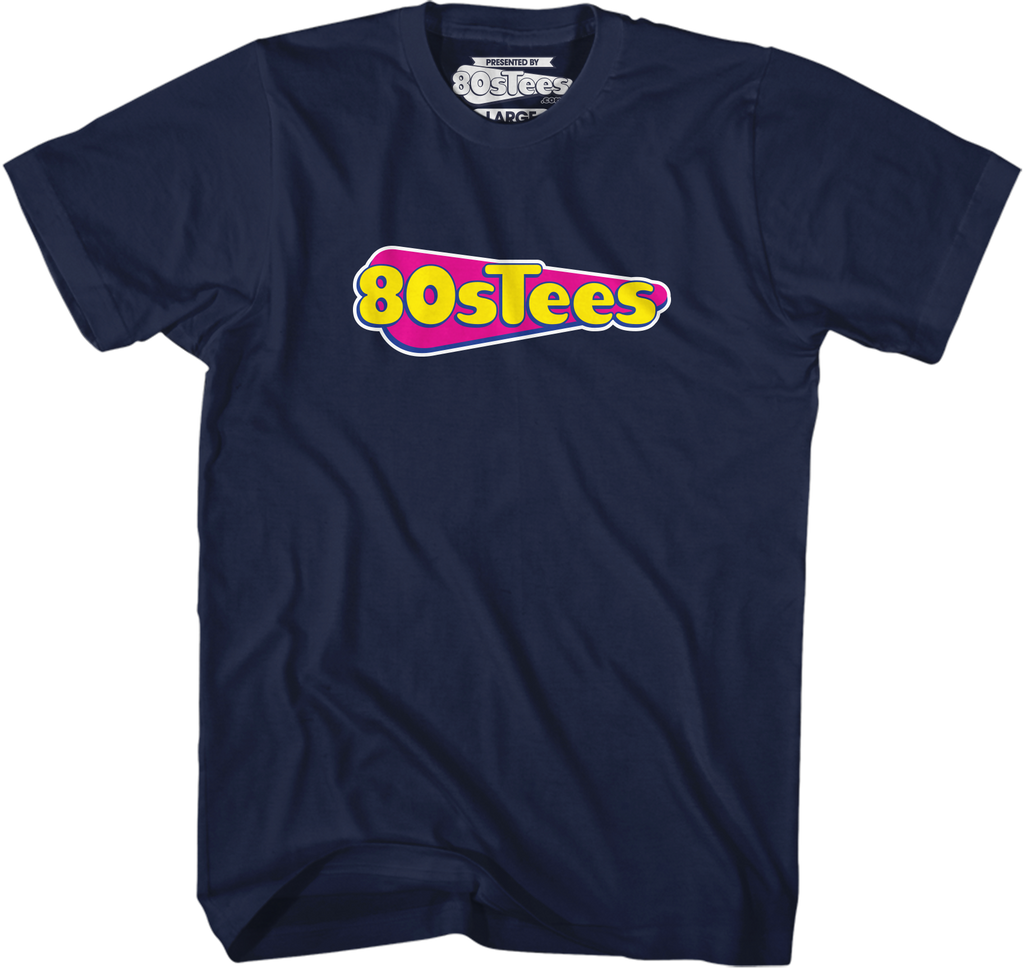 Navy 80sTees.com Logo T-Shirt Hoodie, Sweatshirt | CiraTrend.com (Image 1)