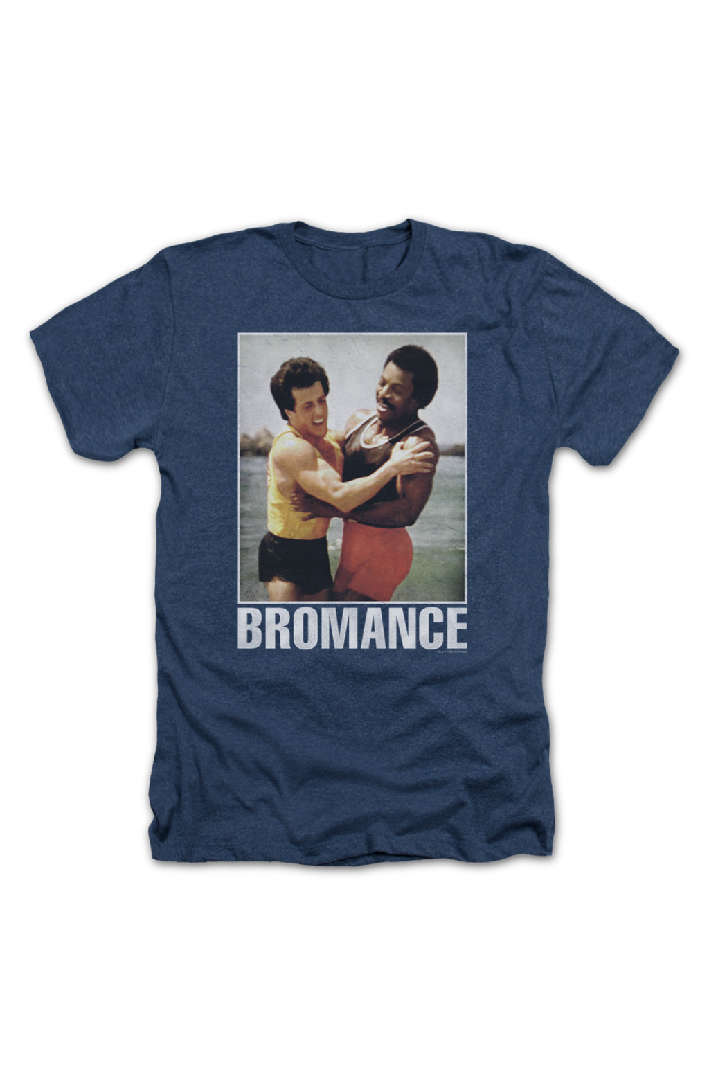 Navy Heather Bromance Rocky T-Shirt Hoodie, Sweatshirt | CiraTrend.com (Image 2)