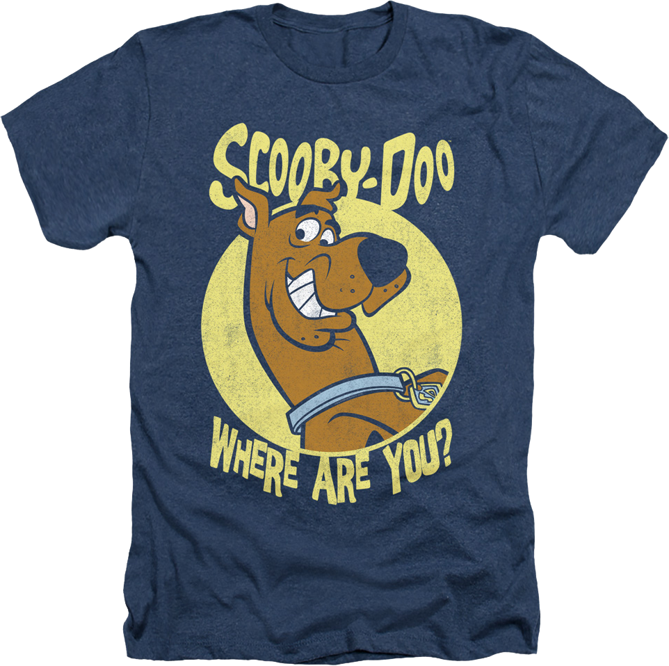 Navy Heather Scooby-Doo Where Are You T-Shirt Hoodie, Sweatshirt | CiraTrend.com (Image 1)