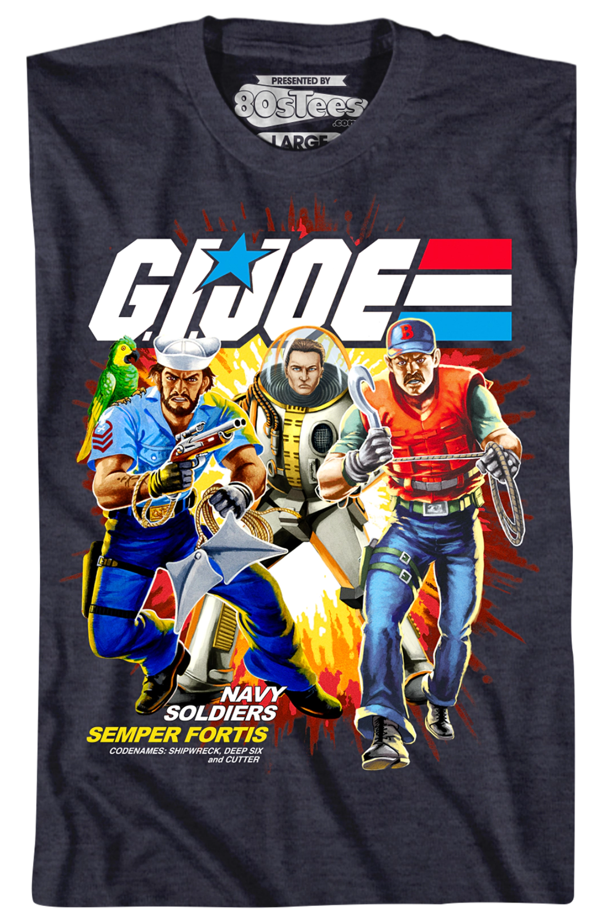 Navy Soldiers GI Joe T-Shirt Hoodie, Sweatshirt | CiraTrend.com (Image 2)