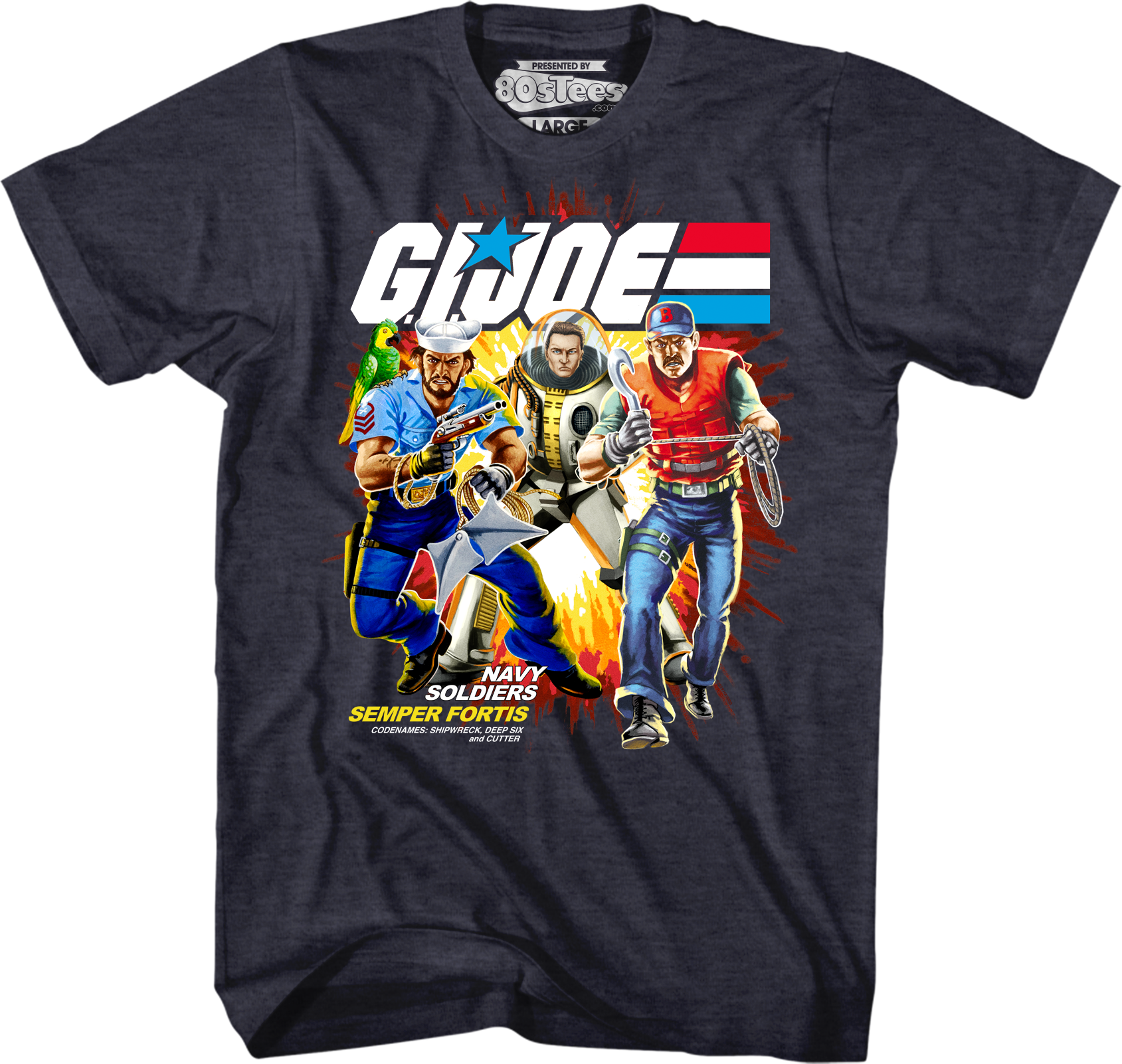 Navy Soldiers GI Joe T-Shirt Hoodie, Sweatshirt | CiraTrend.com (Image 1)