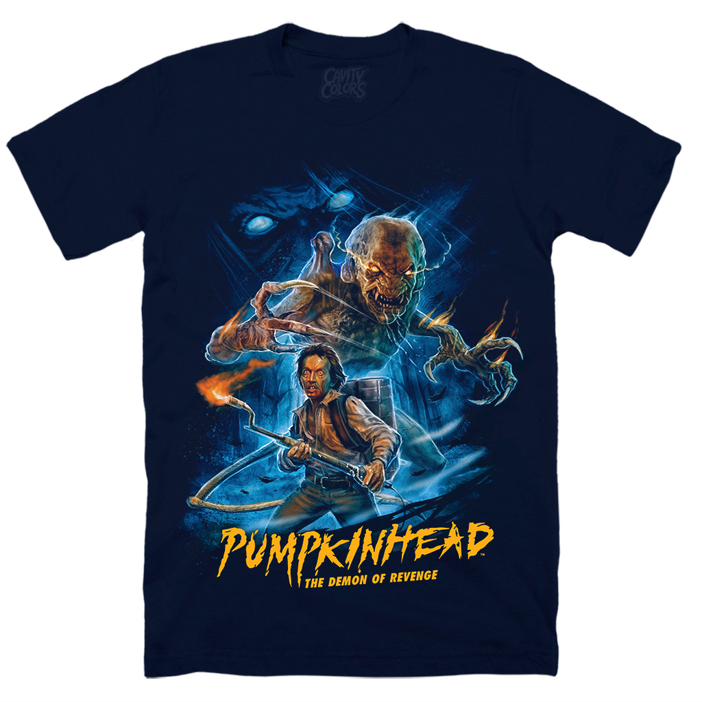PUMPKINHEAD: DEMON OF REVENGE - T-SHIRT (MIDNIGHT BLUE) Hoodie, Sweatshirt | CiraTrend.com (Image 1)