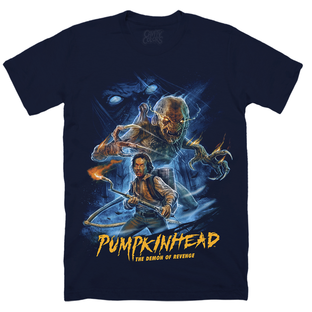 PUMPKINHEAD: DEMON OF REVENGE - T-SHIRT (MIDNIGHT BLUE) Hoodie, Sweatshirt | CiraTrend.com (Image 1)