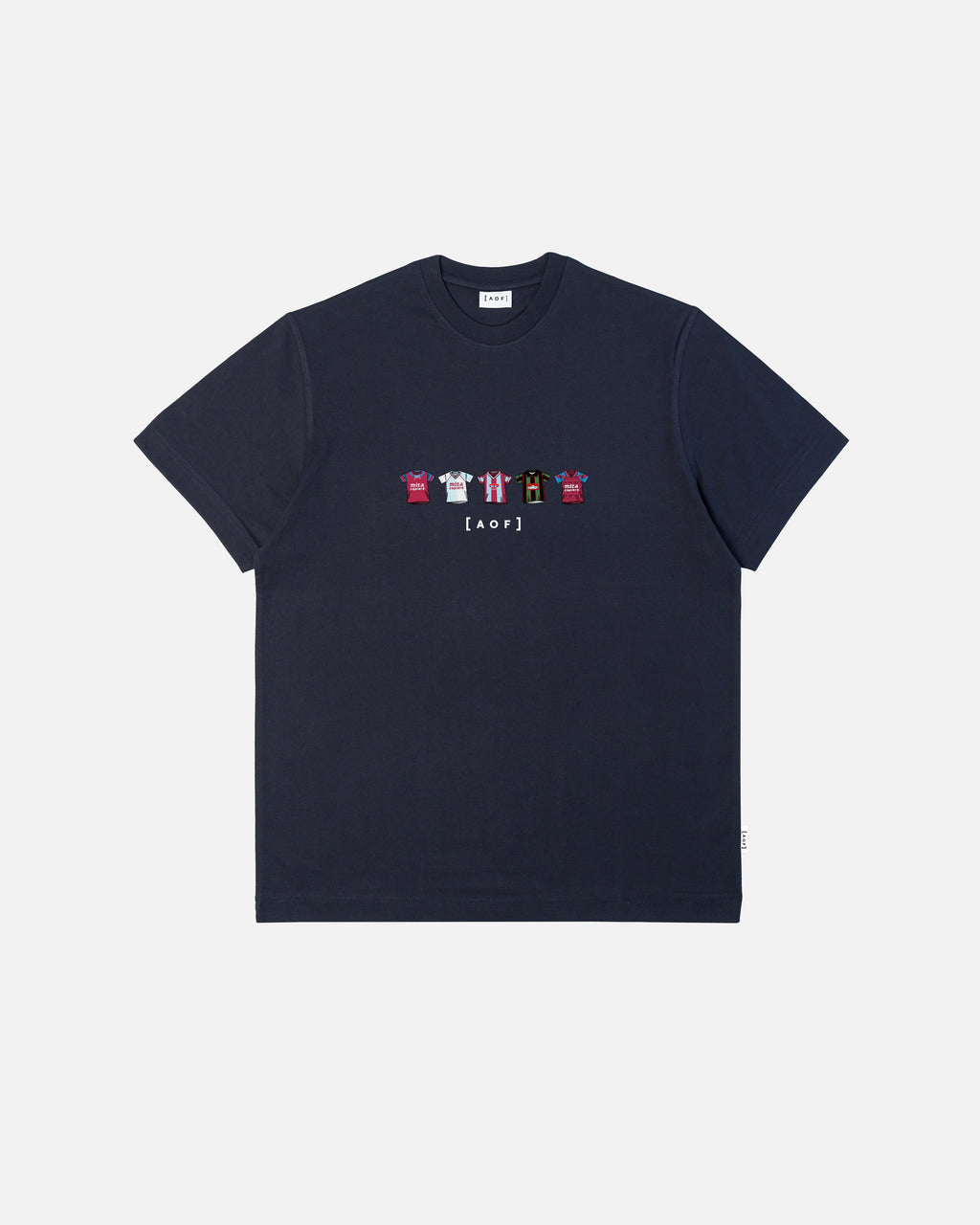 AVFC Printed Classics Navy Tee Hoodie, Sweatshirt | CiraTrend.com (Image 1)