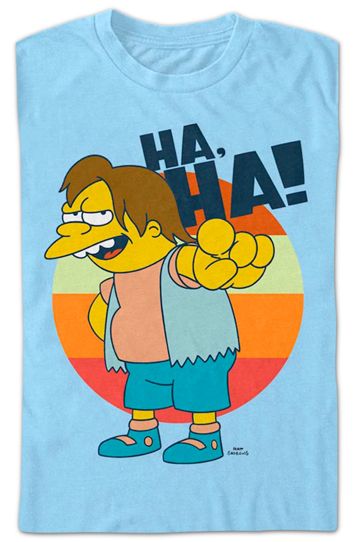 Nelson Laughing Simpsons T-Shirt Hoodie, Sweatshirt | CiraTrend.com (Image 2)