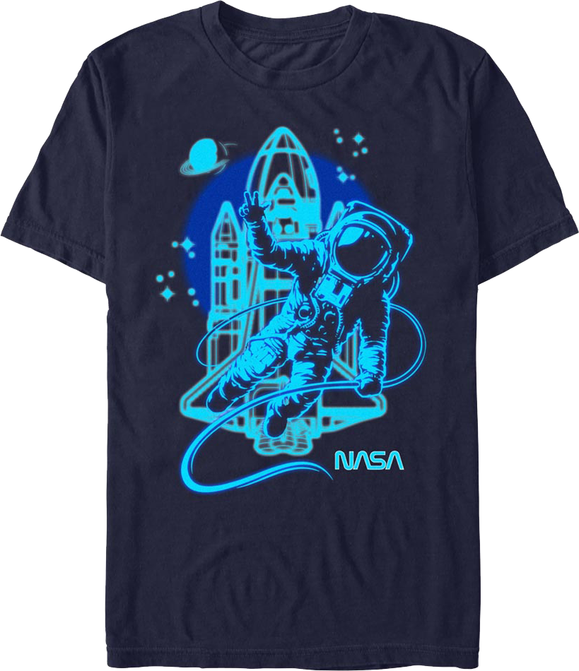 Neon Astronaut NASA T-Shirt Hoodie, Sweatshirt | CiraTrend.com (Image 1)