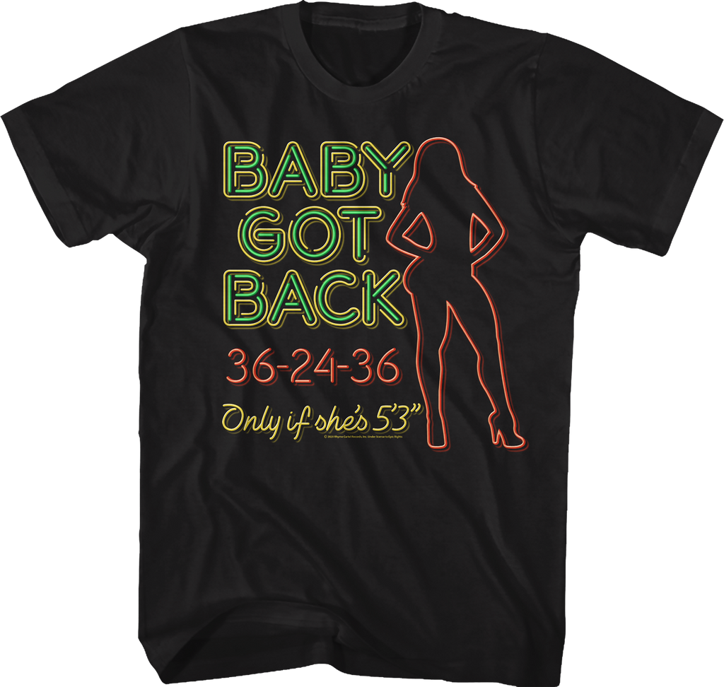 Neon Baby Got Back Sir Mix-a-Lot Shirt Hoodie, Sweatshirt | CiraTrend.com (Image 1)