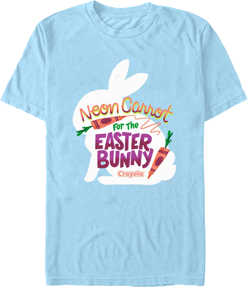 Neon Carrot For The Easter Bunny Crayola T-Shirt Hoodie, Sweatshirt | CiraTrend.com (Image 1)