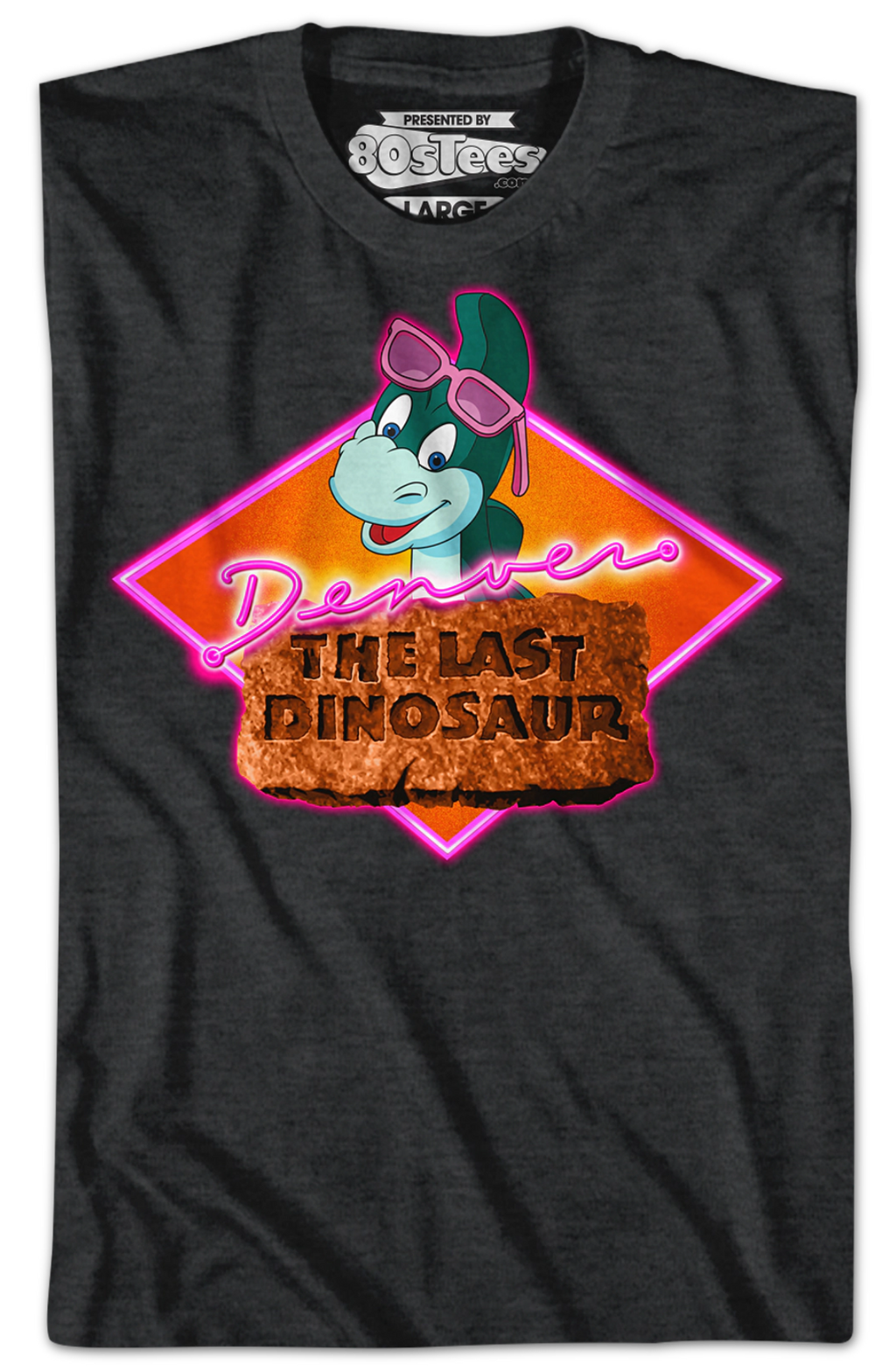 Neon Denver The Last Dinosaur T-Shirt Hoodie, Sweatshirt | CiraTrend.com (Image 2)