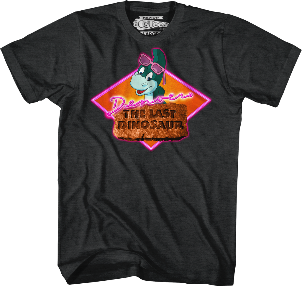 Neon Denver The Last Dinosaur T-Shirt Hoodie, Sweatshirt | CiraTrend.com (Image 1)