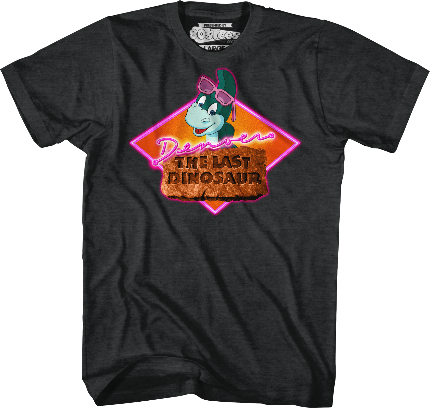 Neon Denver The Last Dinosaur T-Shirt Hoodie, Sweatshirt | CiraTrend.com (Image 1)