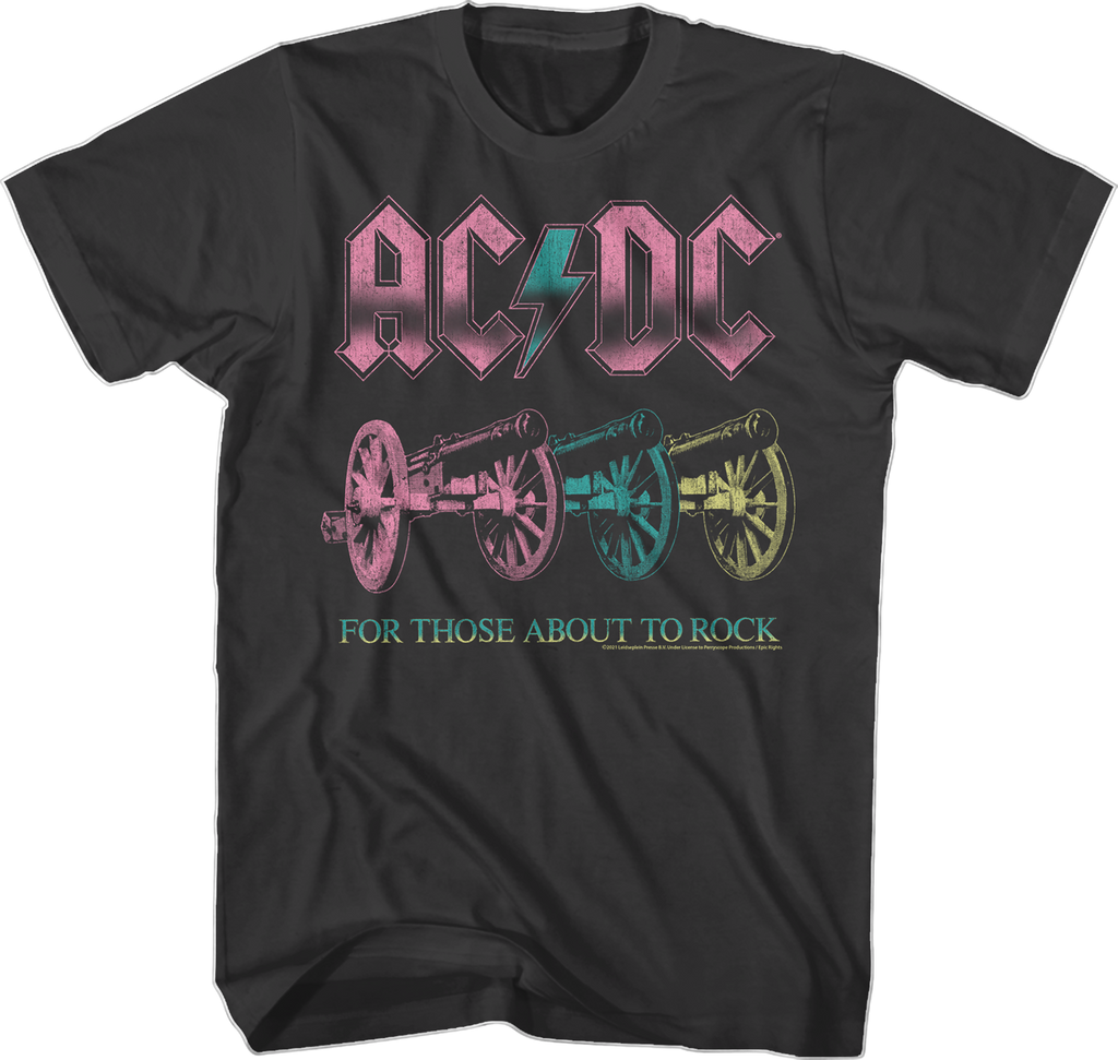 Neon For Those About To Rock ACDC Shirt Hoodie, Sweatshirt | CiraTrend.com (Image 1)